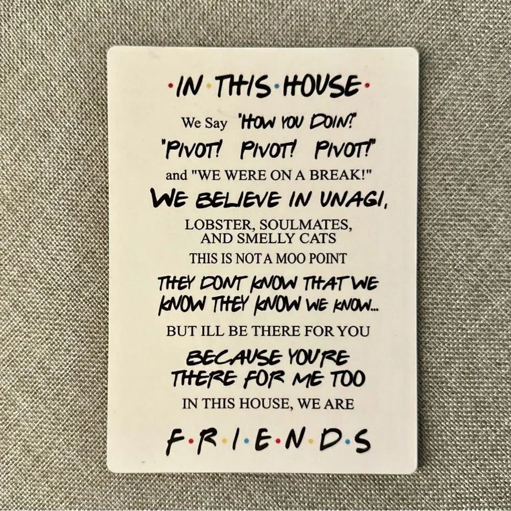 F.R.I.E.N.D.S. TV Show Friends Magnet - Picture 2 of 4